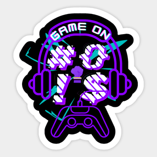 Glitch punk gamer Sticker